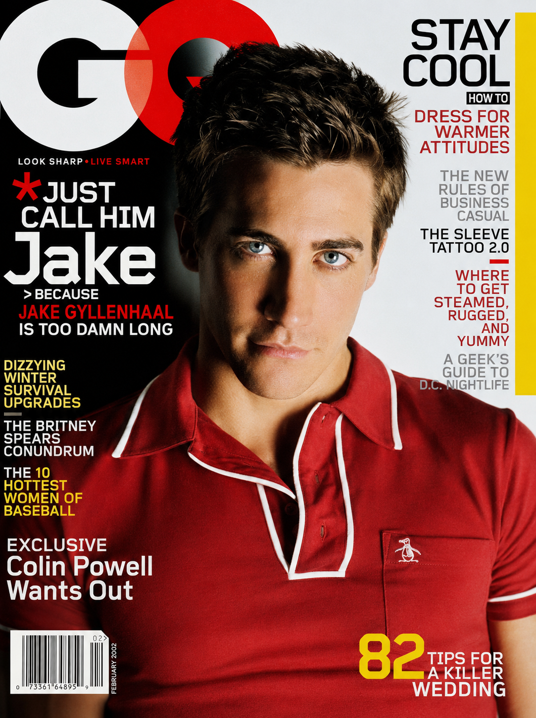 Jake Gyllenhaal wearing Original Penguin on the cover of GQ